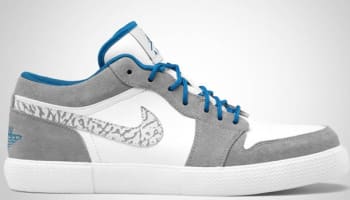 Jordan Retro V.1 White/Military Blue-Stealth