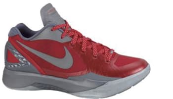 Nike Zoom Hyperdunk 2011 Low PE Sport Red/Metallic Silver-Cool Grey