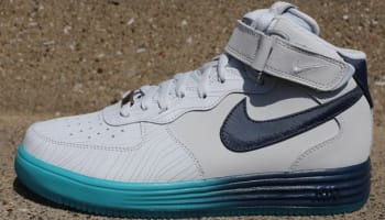 Nike Lunar Force 1 Mid LTR Pure Platinum/Squadron Blue-Sport Turquoise