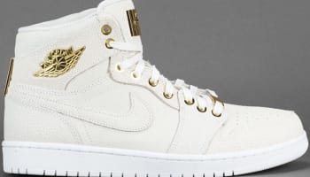 Air Jordan 1 Retro High OG Pinnacle White/White-Metallic Gold-White
