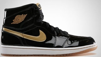 Air Jordan 1 Retro High OG Black/Metallic Gold Patent