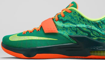 Nike KD VII Emerald Green/Metallic Silver-Dark Emerald-Total Orange