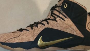Nike LeBron 12 EXT QS Hazelnut/Metallic Gold-Black