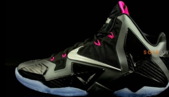 Nike LeBron 11 Black/Metallic Silver-Pink Foil