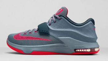 Nike KD VII Base Grey/Hyper Punch-Light Magnet Grey