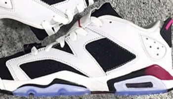 Air Jordan 6 Retro Low Girls White/Black-Fuchsia Flash