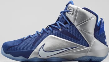 Nike LeBron 12 Deep Royal Blue/White-Metallic Silver-Lyon Blue