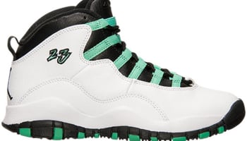 Air Jordan 10 Retro Girls White/Verde-Black-Infrared 23