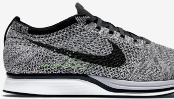 Nike Flyknit Racer White/Black-Volt