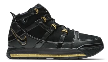 zoom lebron 3 black and gold