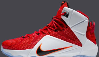 Nike LeBron 12 Gym Red/White-Bright Crimson-Black