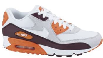 Nike Air Max '90 Red Mahogany/Neutral Grey-Safety Orange-White