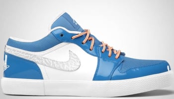 Jordan Retro V.1 White/Italy Blue-University Blue-Vivid Orange