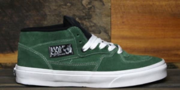 arrive Limestone sponsored Vans Half Cab - 20th Anniversary - Forest Green | Sole Collector