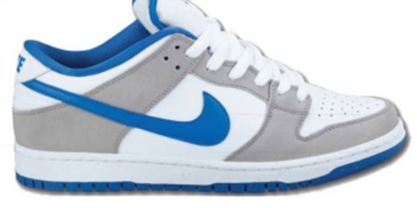 nike dunks blue and grey