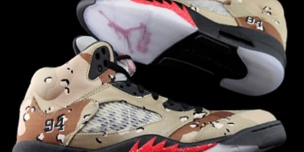 jordan 5 x supreme camo