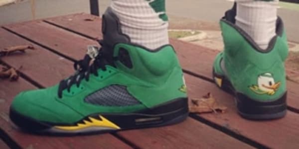 Oregon jordan 5 on feet clearance