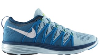 Nike Flyknit Lunar2 Women's Glacier Ice/White-Neon Turquoise-Green Abyss