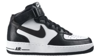 black and white af1 mid
