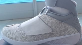 Air Jordan 20 Retro Laser White/Metallic Silver-White