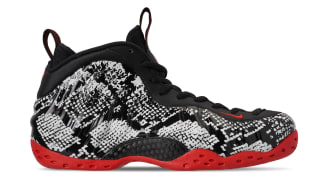 foamposite snakeskin on feet