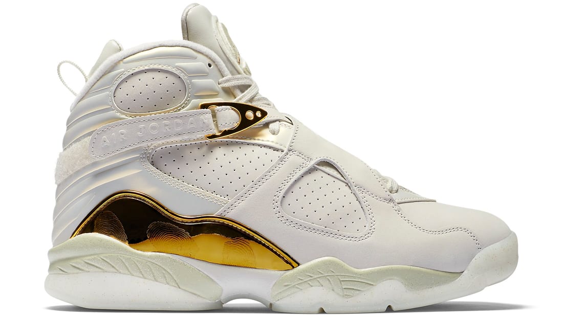 air jordan retro 8 white and gold