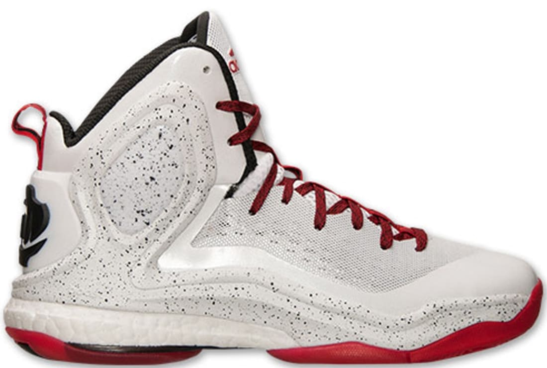 adidas D Rose 5 Boost White/Scarlet 