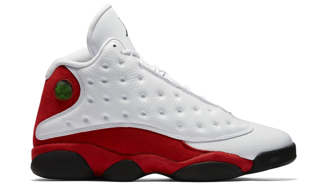jordan retro 13 red and black and white