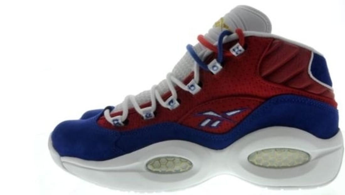 Reebok Question Mid Red/Blue-White