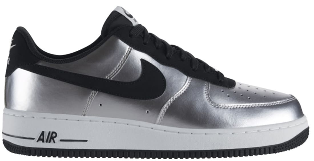 nike air force 1 white metallic silver