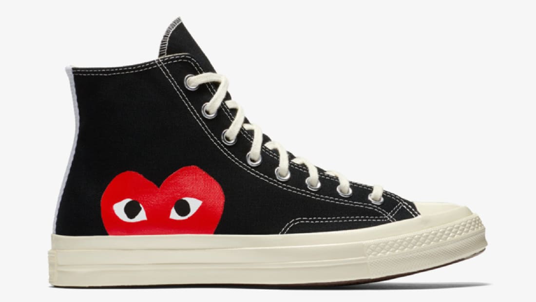 Comme des Garcons x Converse Chuck 70 High Black/White-High Risk Red |  Converse | Release Dates, Sneaker Calendar, Prices & Collaborations
