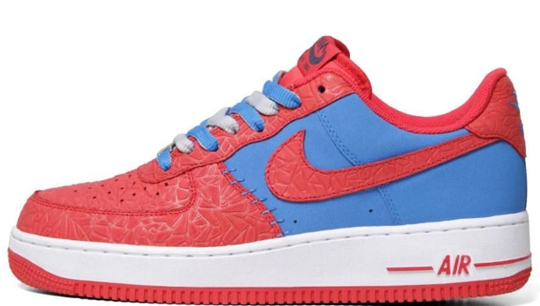 nike air force one blue and red