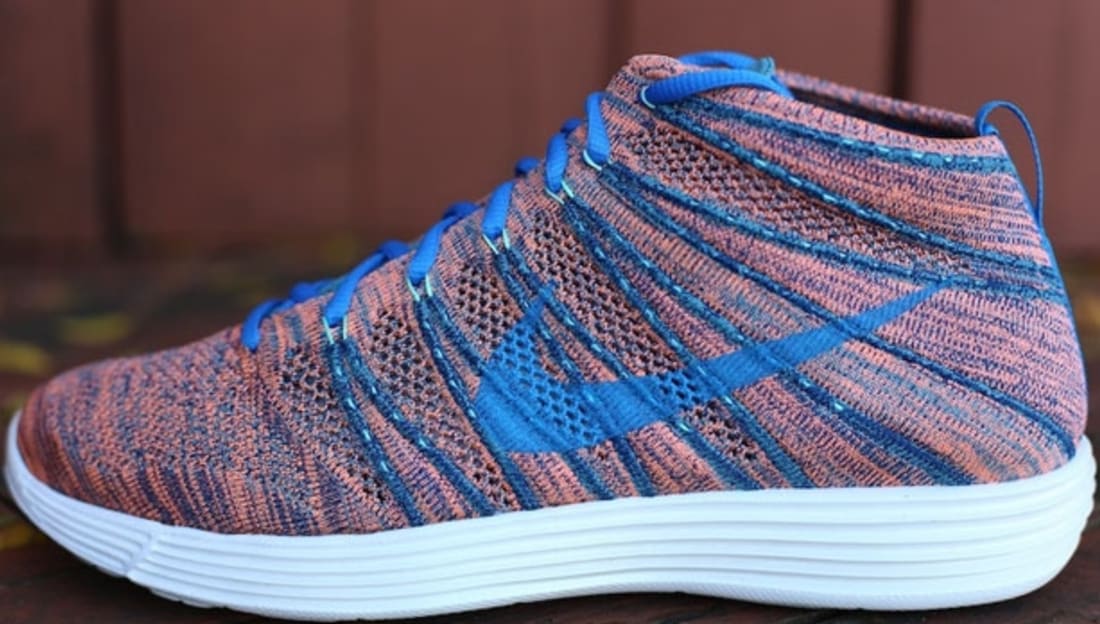 nike lunar flyknit chukka blue