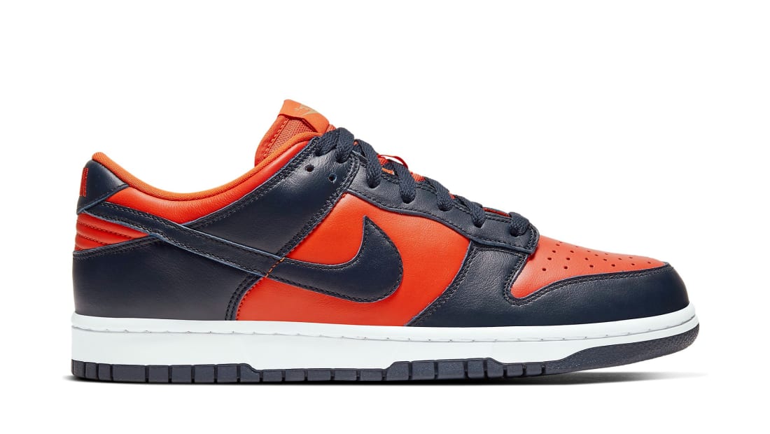 nike dunk low champ colors on feet