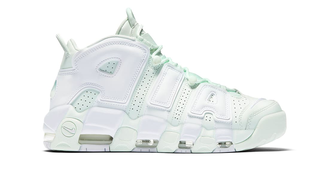 nike air more uptempo barely green