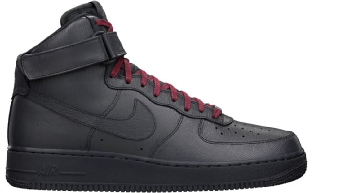 Nike Air Force 1 High QS Anthracite/Anthracite-Team Red