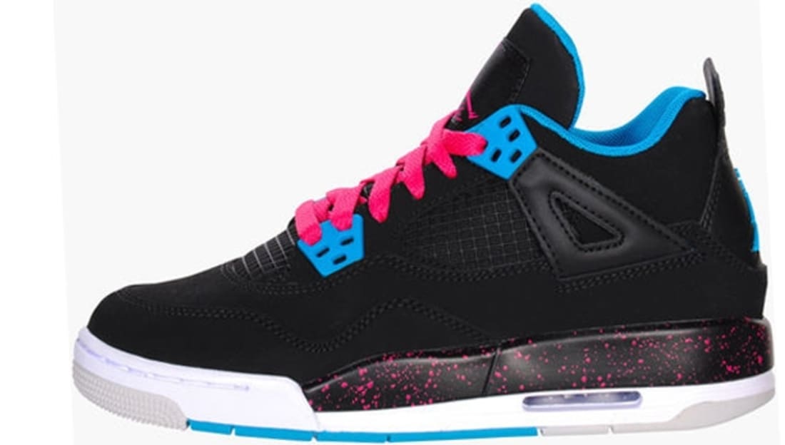 blue white pink jordans