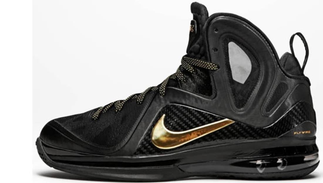 Nike LeBron 9 PS Elite Black/Metallic Gold