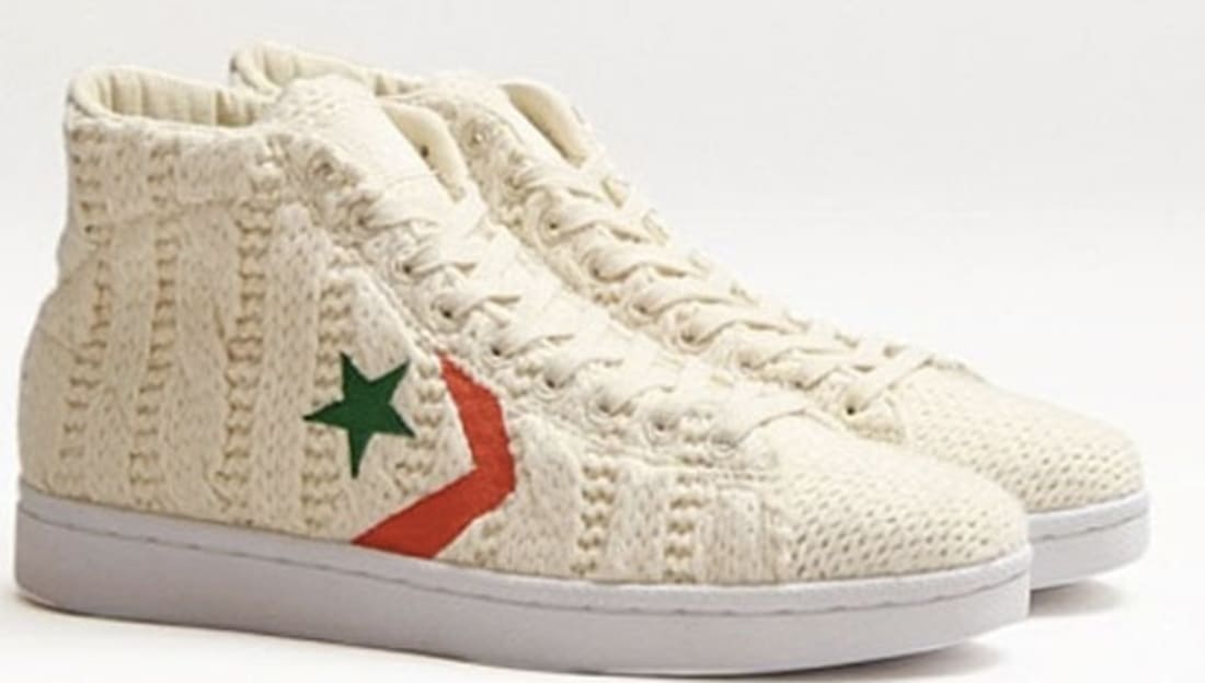 Converse Pro Leather Hi White/Red-Green