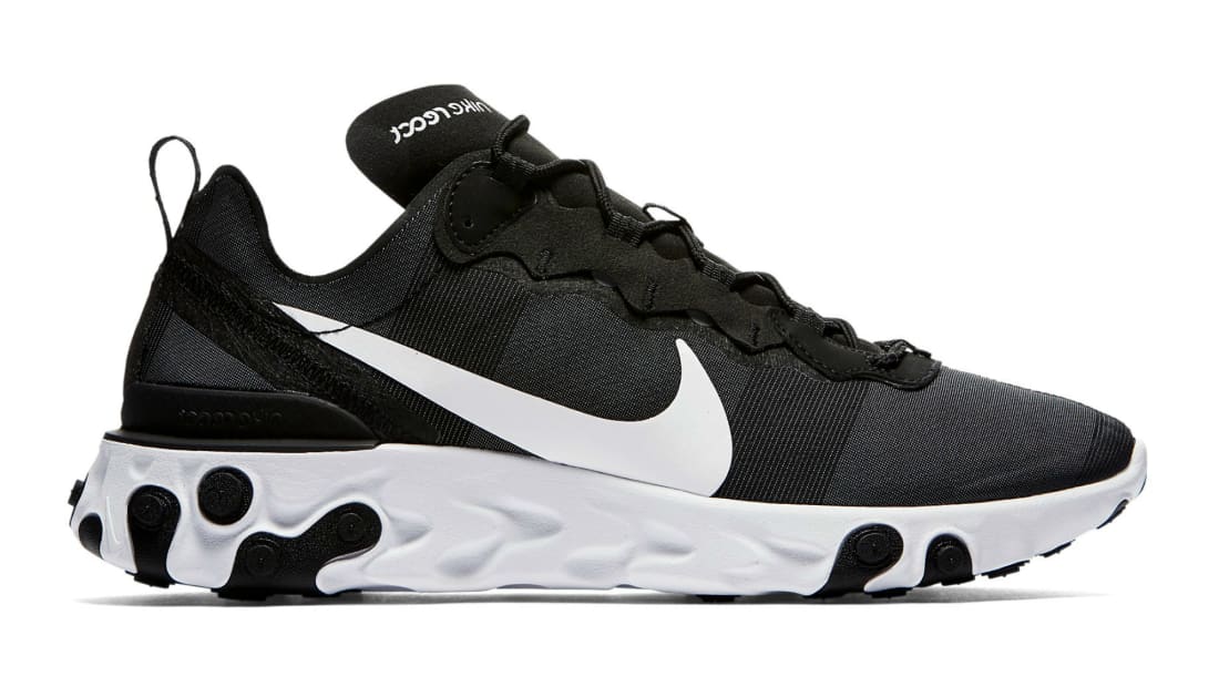 nike react element 55 black and white