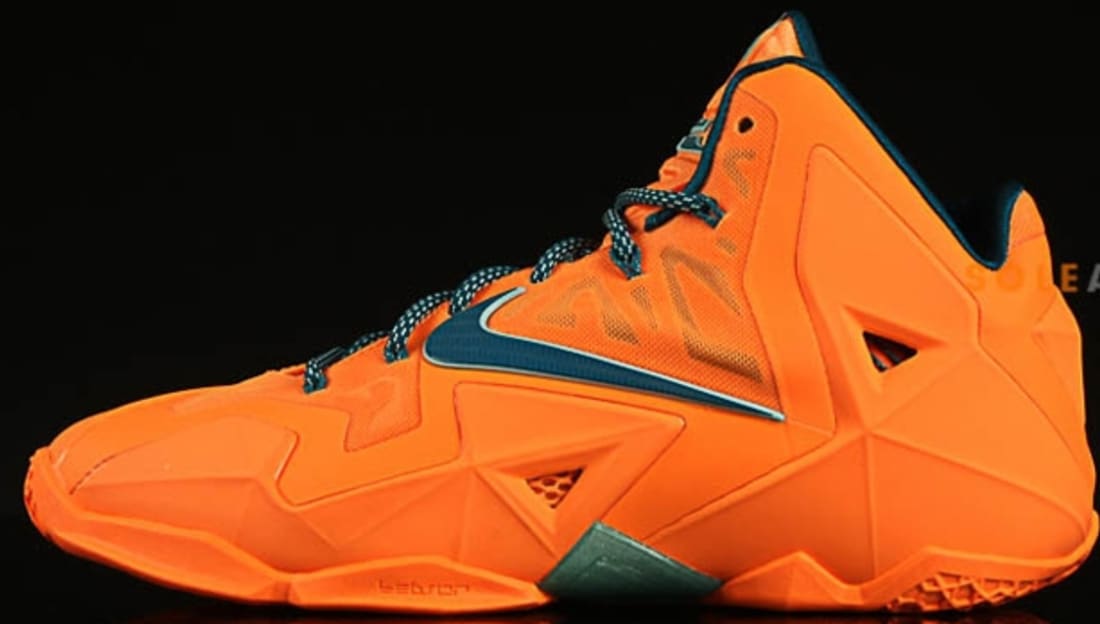 Nike LeBron 11 Atomic Orange/Green Abyss-Glacier Ice