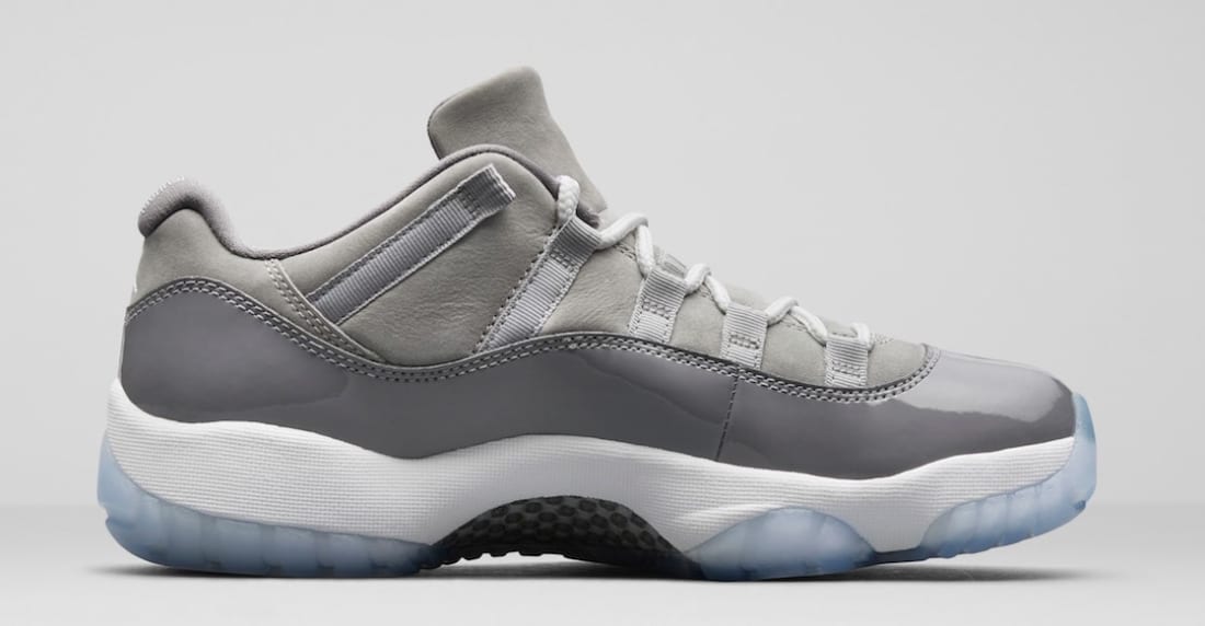 nike air jordan 11 retro low cool grey