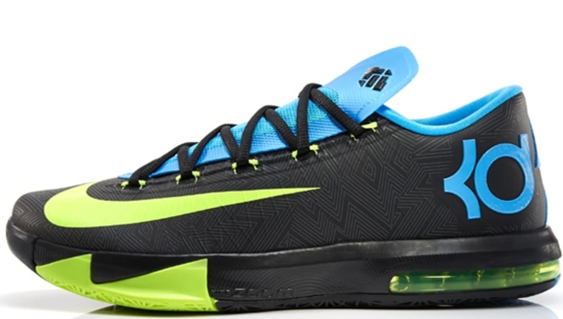 Nike KD VI Black/Volt-Vivid Blue-Dark 