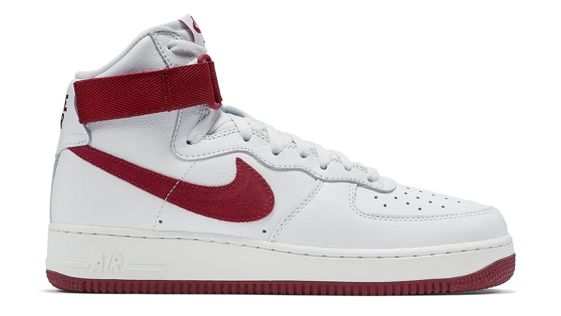 air force 1 high white and red