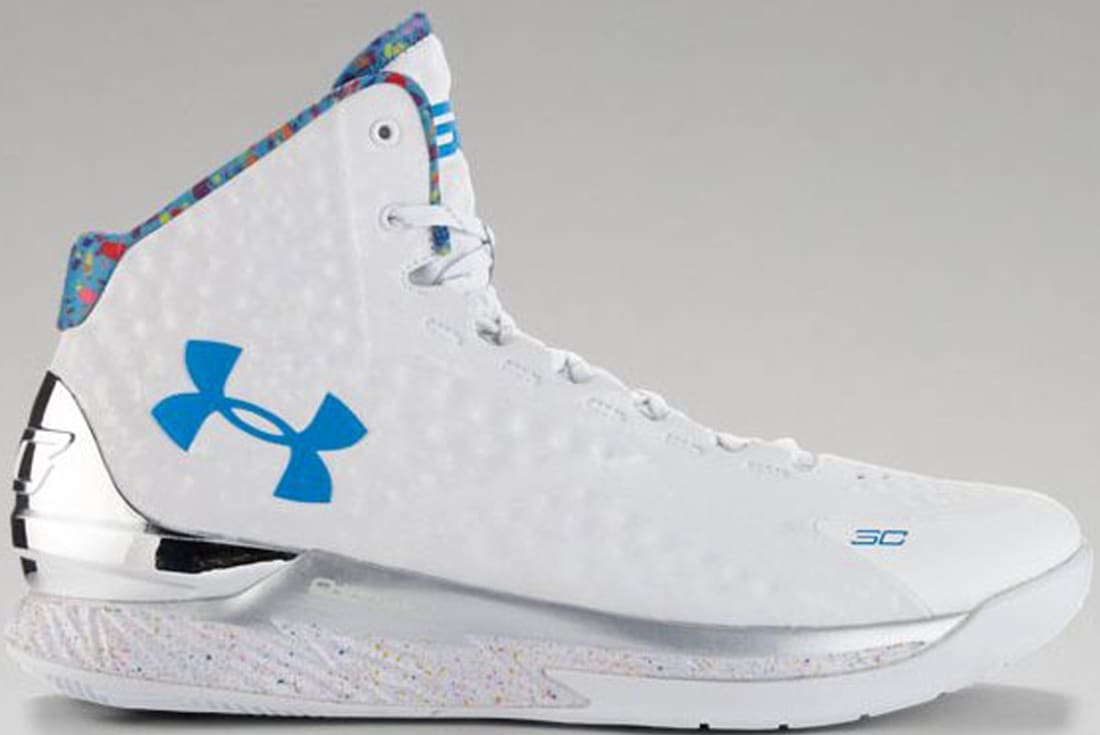 Under Armour Curry One White/Metallic Silver