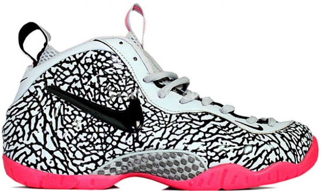 Nike Air Foamposite Pro Premium Wolf Grey/Black-Hyper Pink