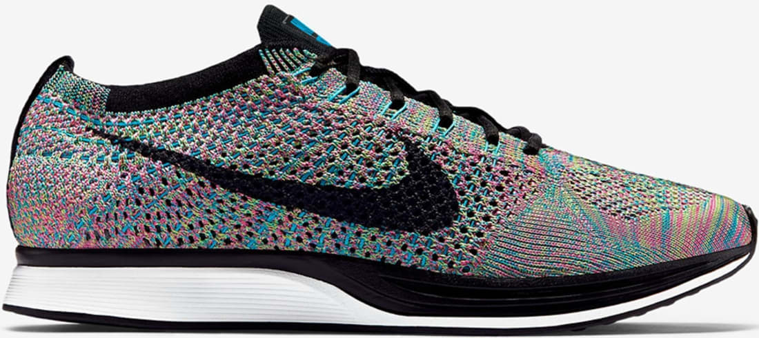 flyknit racer rainbow