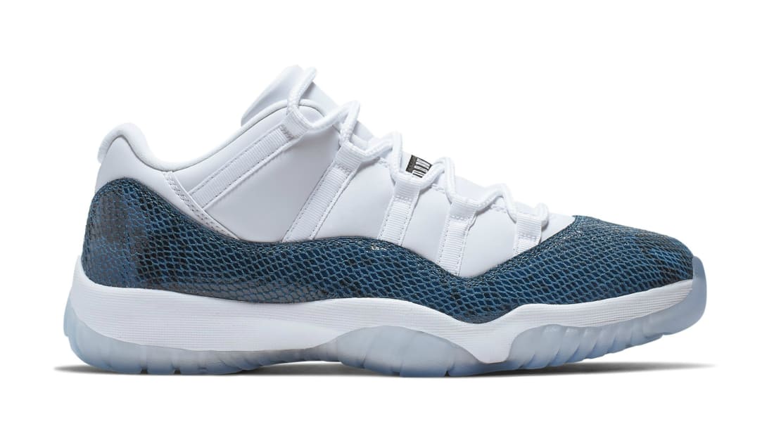 11 low snakeskin blue