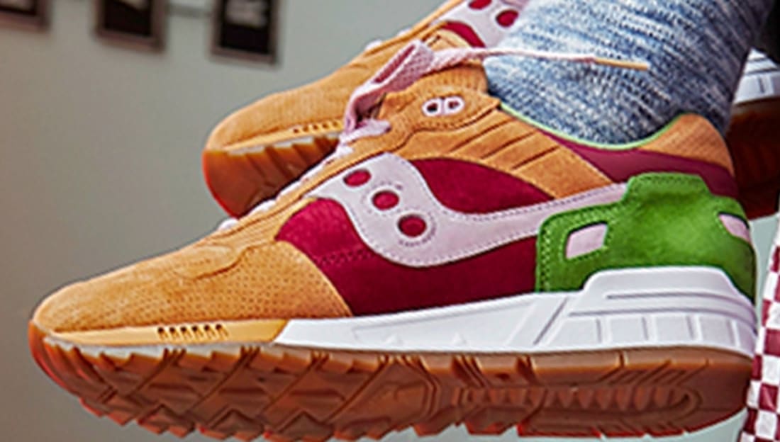 Saucony Shadow 5000 Light Brown/Red-Green