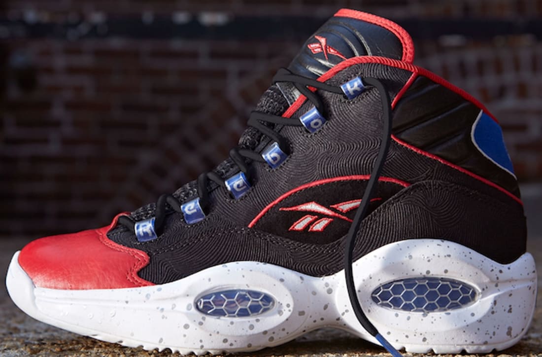 reebok question mid all red